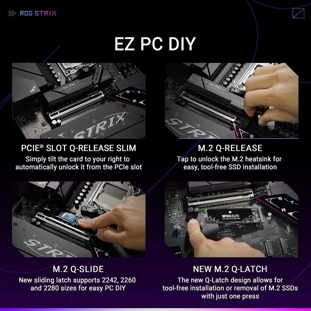 Asus ROG Strix B850-F Gaming WiFi ATX Motherboard DDR5, PCIe 5.0, USB 20Gbps - Image 10