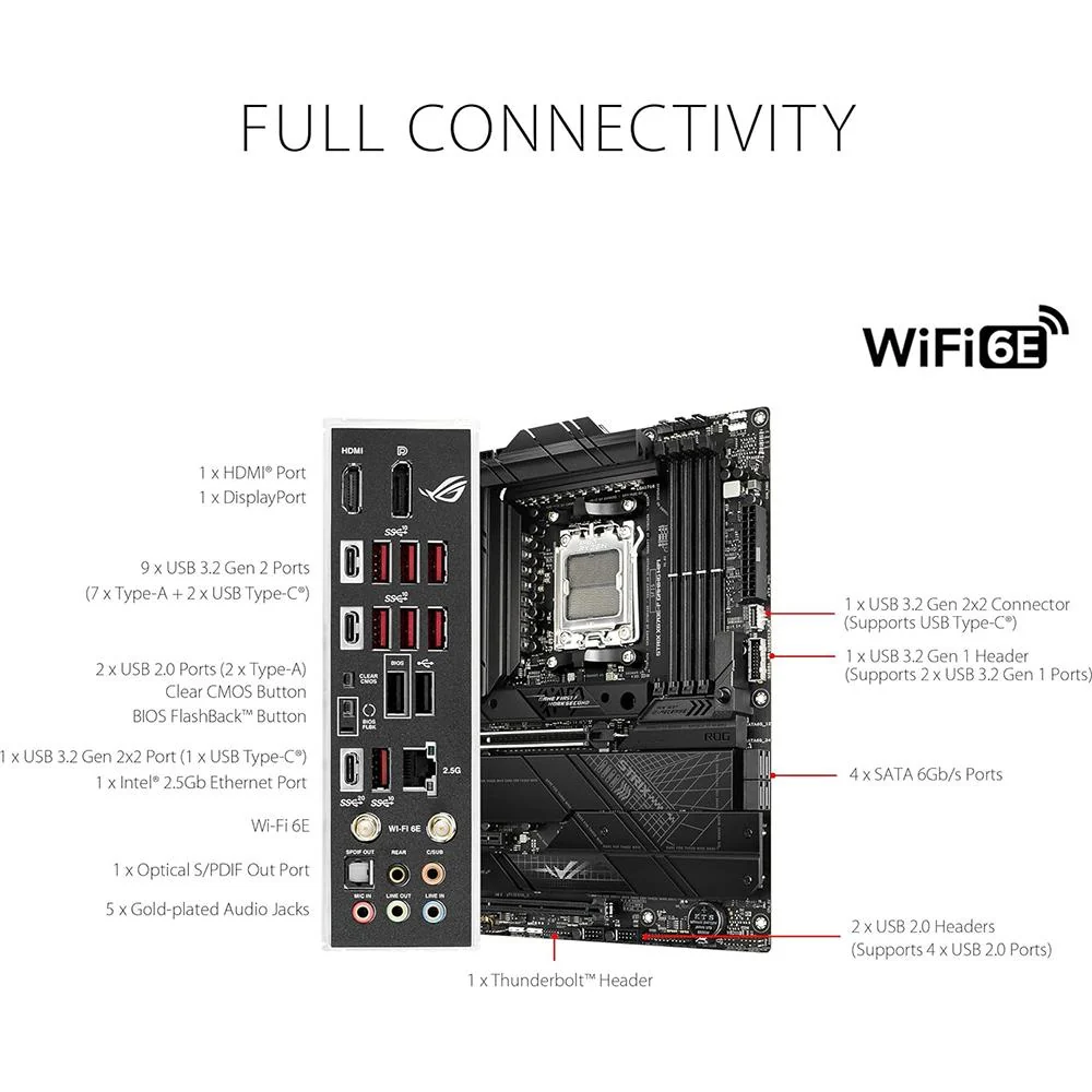 ASUS ROG Strix Ryzen 7000 Gaming Motherboard - ROGSTRIXX670E-FGAMIN - Image 9