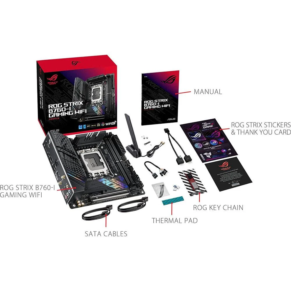 ASUS ROG Strix LGA 1700 Mini-ITX Motherboard - ROGSTRIXB760-IGAMING - Image 11