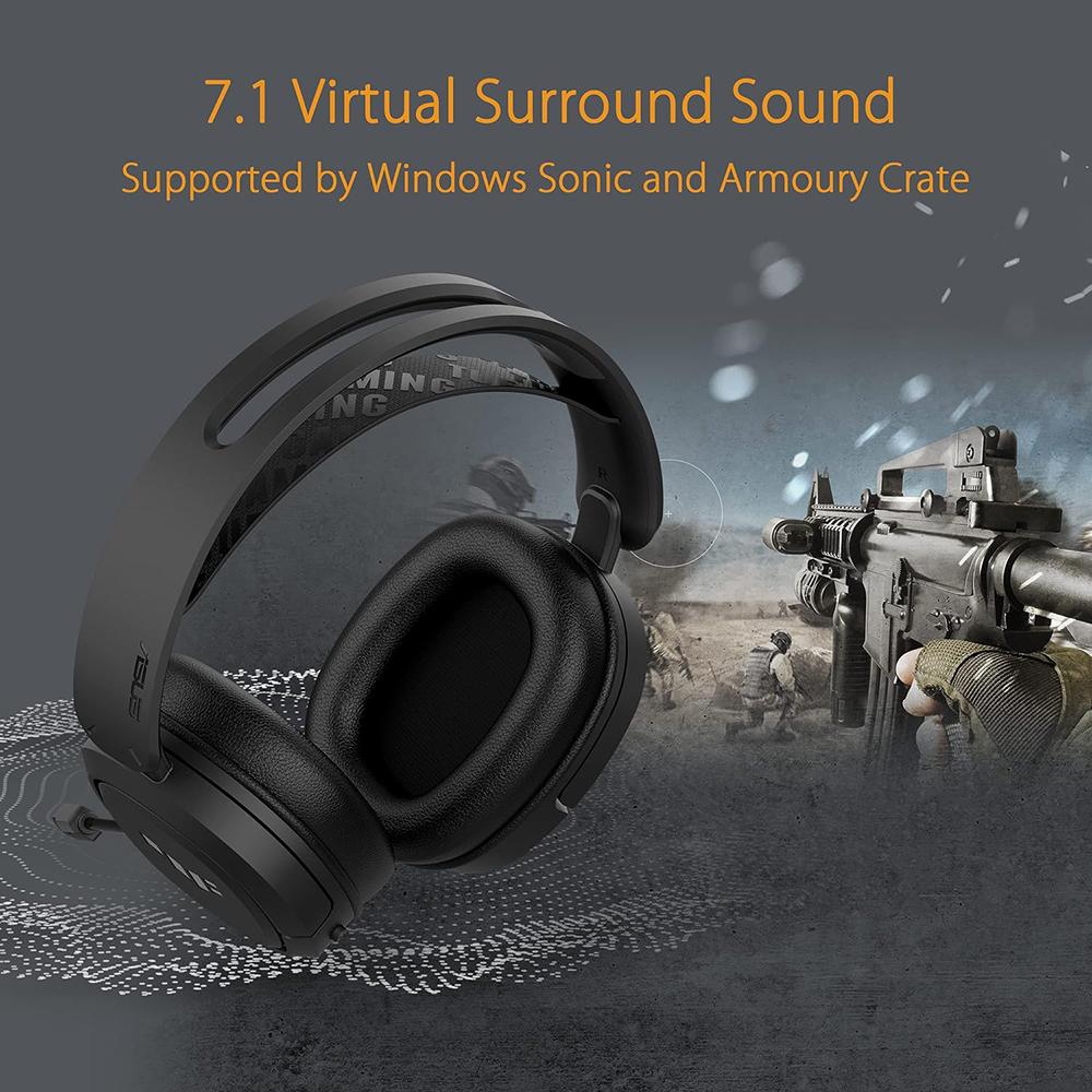 ASUS TUF Gaming H1 Wireless Headset in Black - TUFGAMINGH1WL - Image 10
