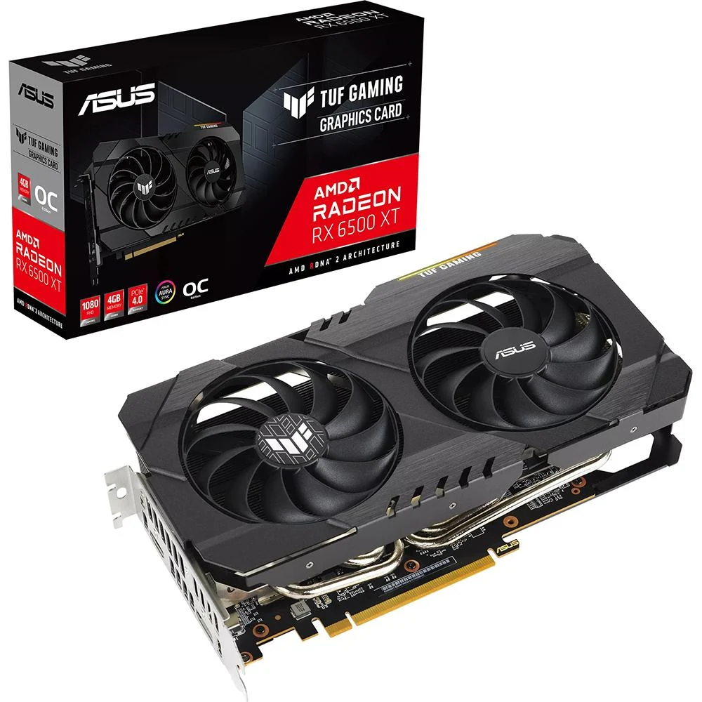 ASUS TUF Gaming AMD Radeon RX 6500 XT OC Edition Graphics Card - TUF-RX6500XT-O4G-GAM - Image 12