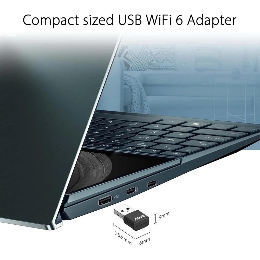 ASUS AX1800 Dual Band WiFi 6 USB Adapter - USB-AX55Nano - Image 4