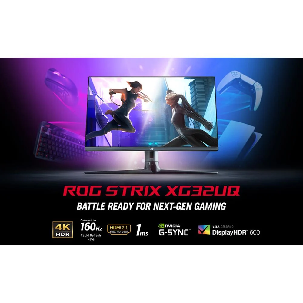 ASUS Strix 32" HDMI 2.1 DSC Gaming Monitor in Black - XG32UQ - Image 9