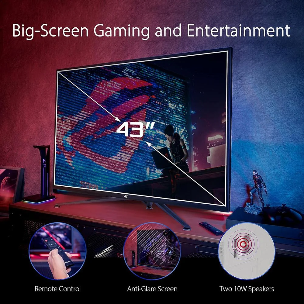 ASUS ROG Strix 43" 4K 144Hz 1ms Gaming Monitor - XG43UQ - Image 9