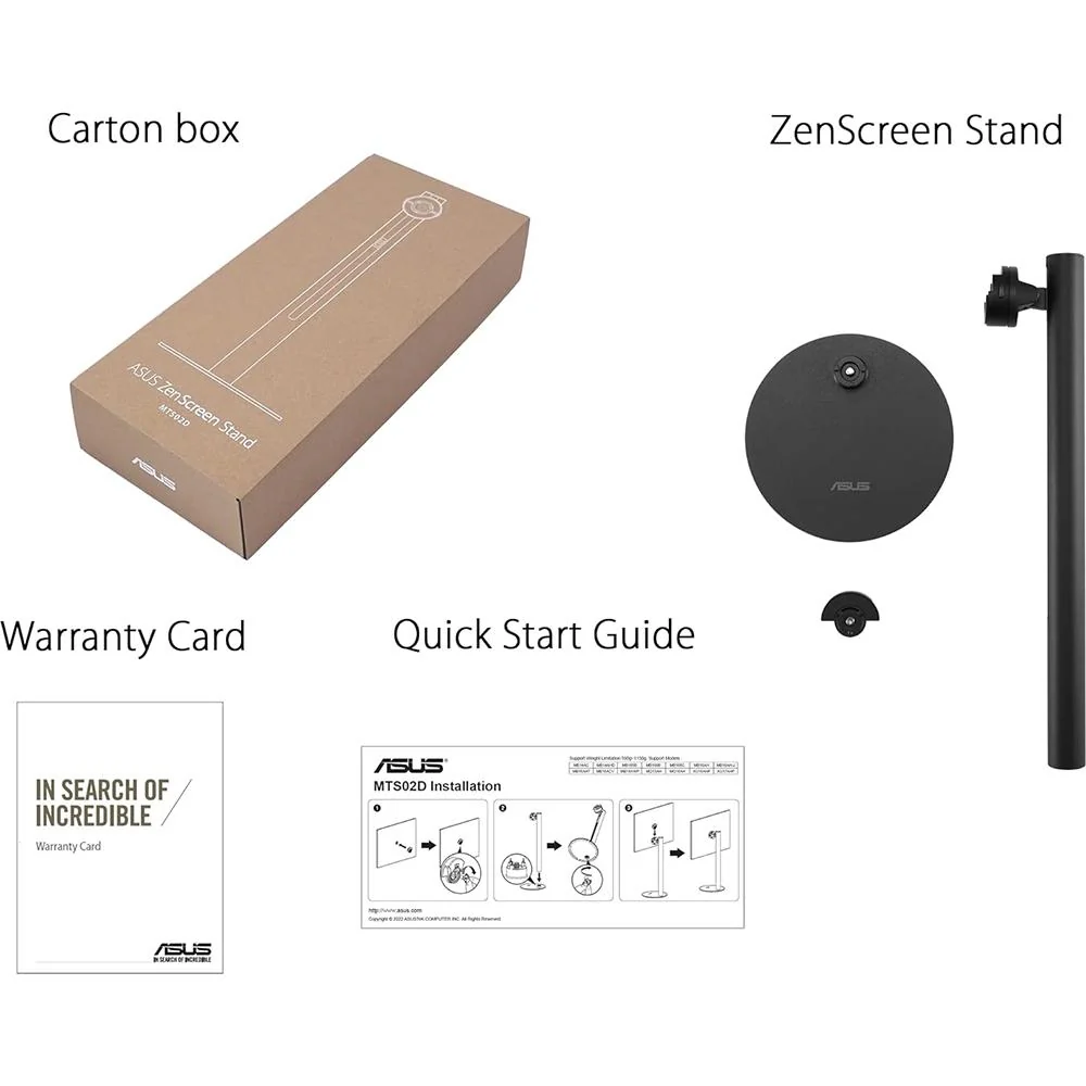 ASUS ZenScreen Ergonomic Stand for Portable Monitors - MTS02D - Image 7