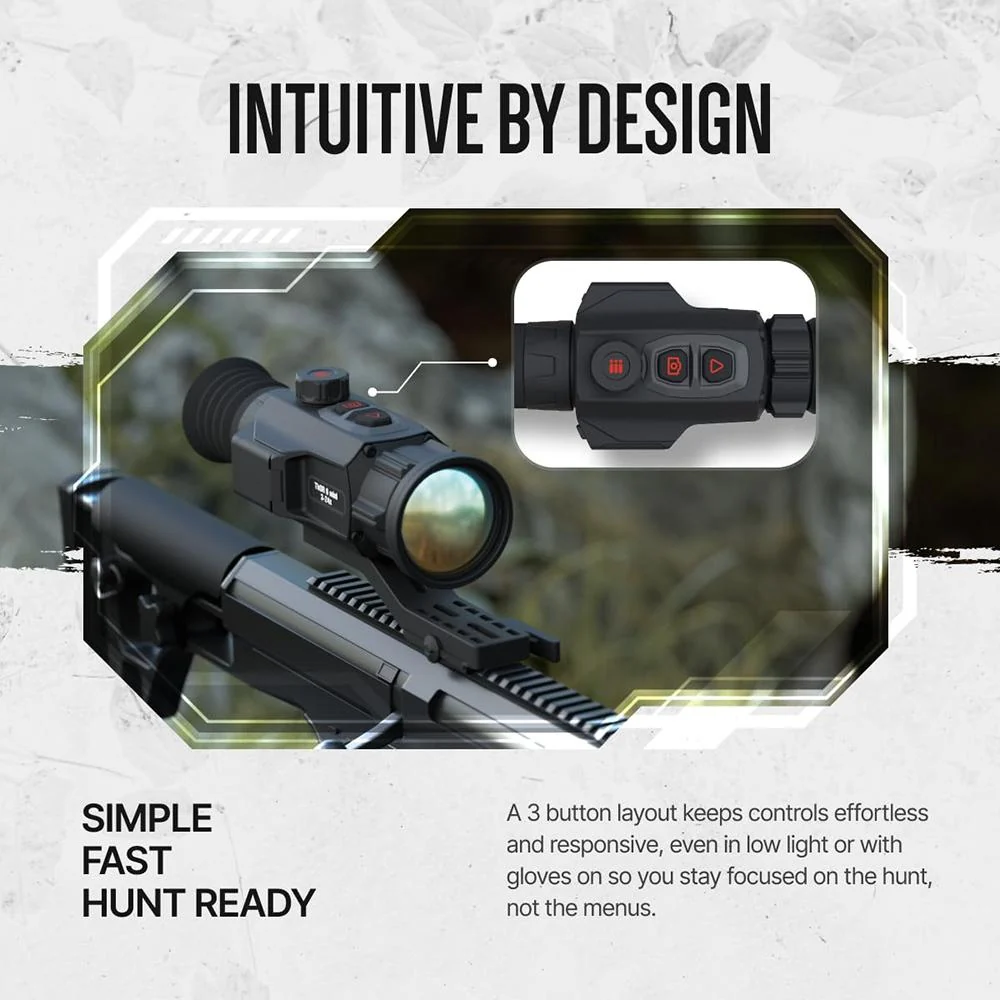 ATN THOR-6 Mini Compact Thermal 2.5-20x, 384x288 Rifle Scope - Image 3