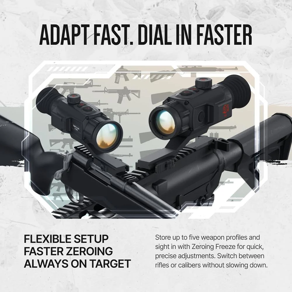 ATN THOR-6 Mini Compact Thermal 3.5-28x, 384x288 Rifle Scope + Tactical Bundle - Image 6