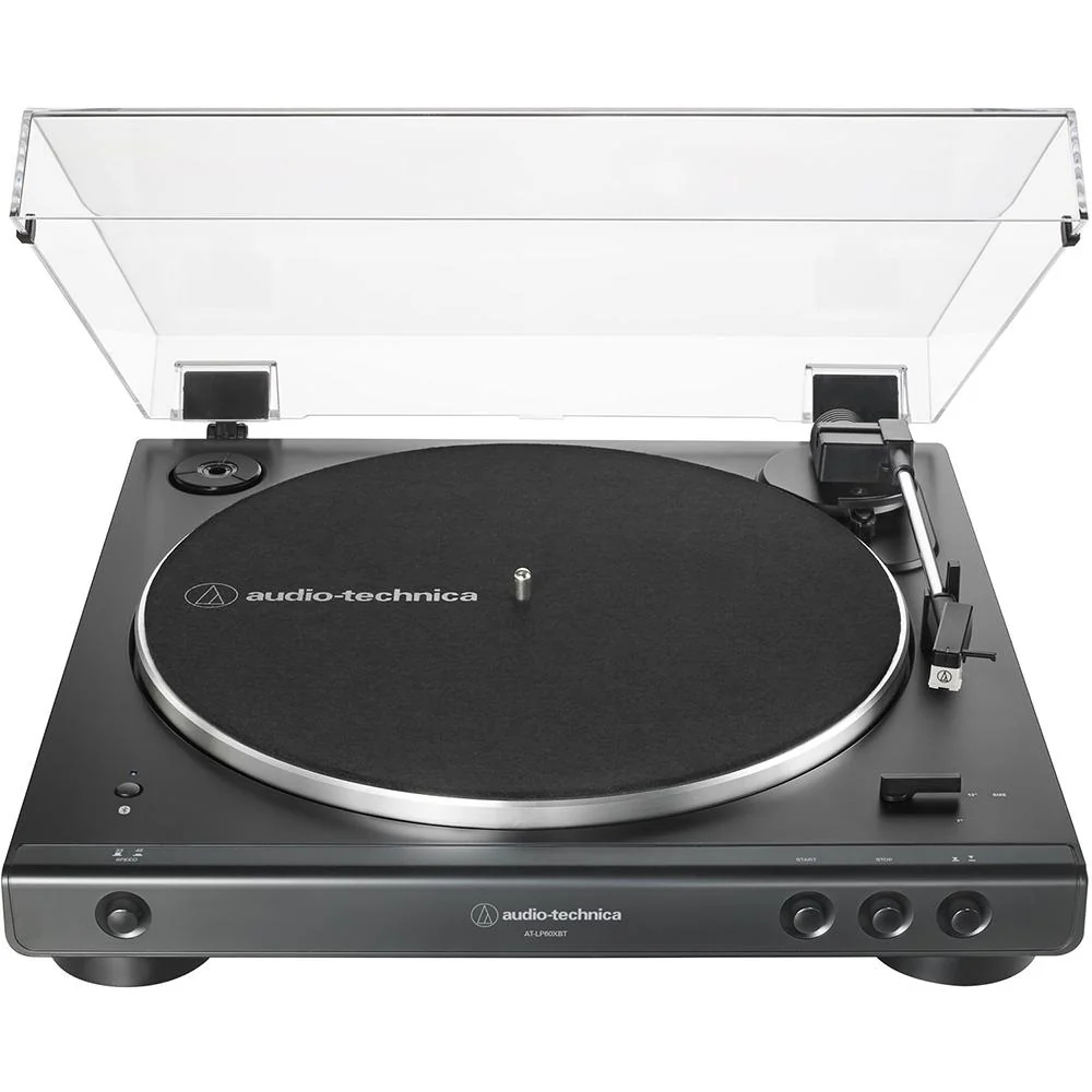 Audio-Technica AT-LP60XBT-BK Bluetooth Turntable w/ AT-SP3X Speaker + 26 Month Protection - Image 2