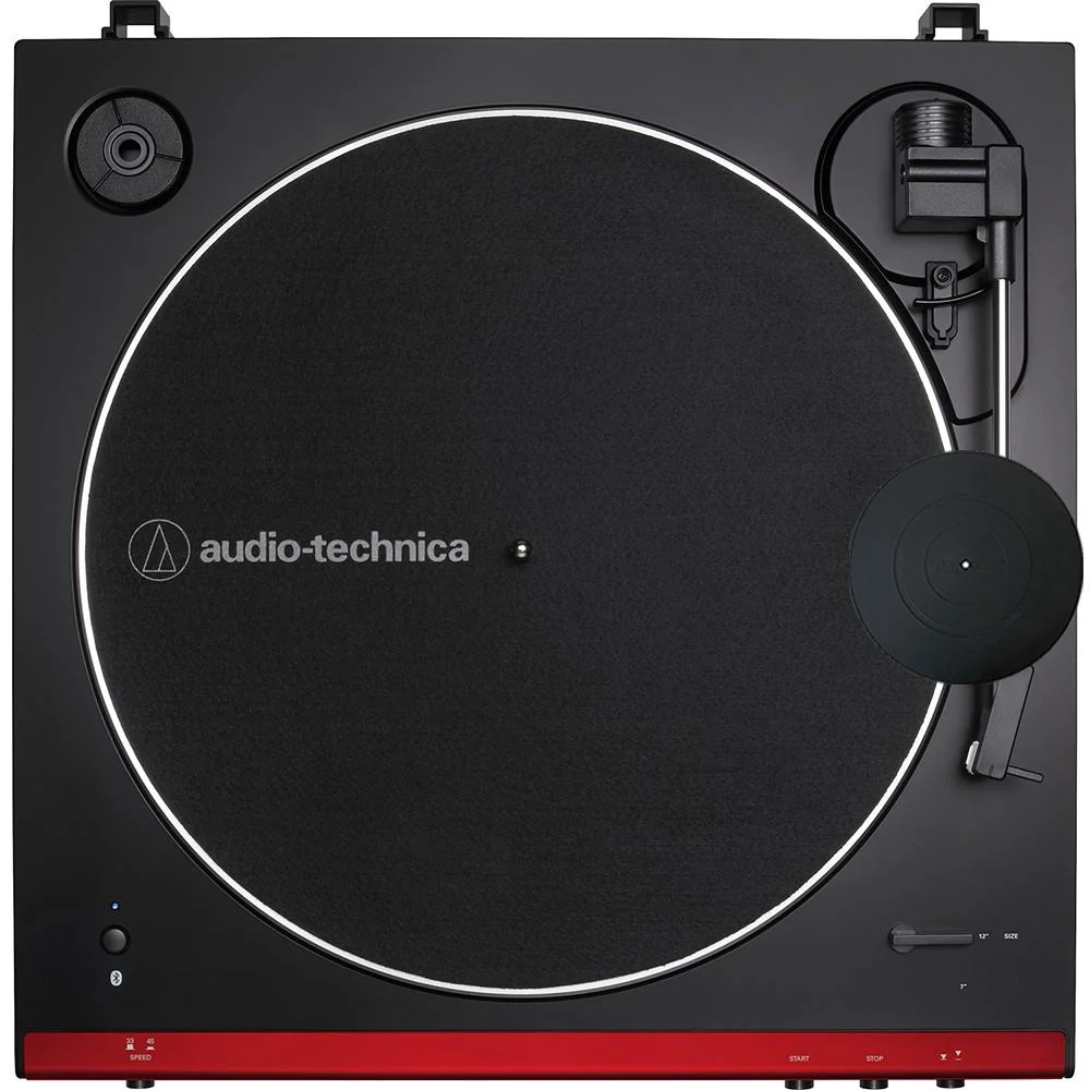 Audio-Technica AT-LP60XBT-RD Belt-Drive Bluetooth Stereo Turntable + Rubber Mat - Image 4