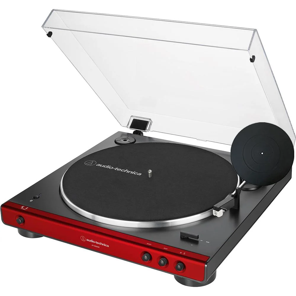 Audio-Technica AT-LP60XBT-RD Belt-Drive Bluetooth Turntable + Mat & 2Yr Warranty - Image 3
