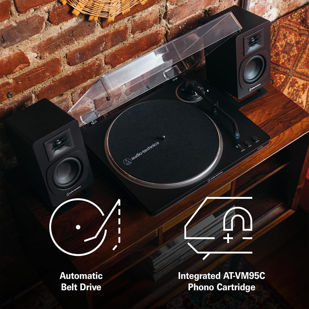 Audio-Technica AT-LP70X-BZ Fully Automatic Turntable w/ Record Care Bundle - Image 7