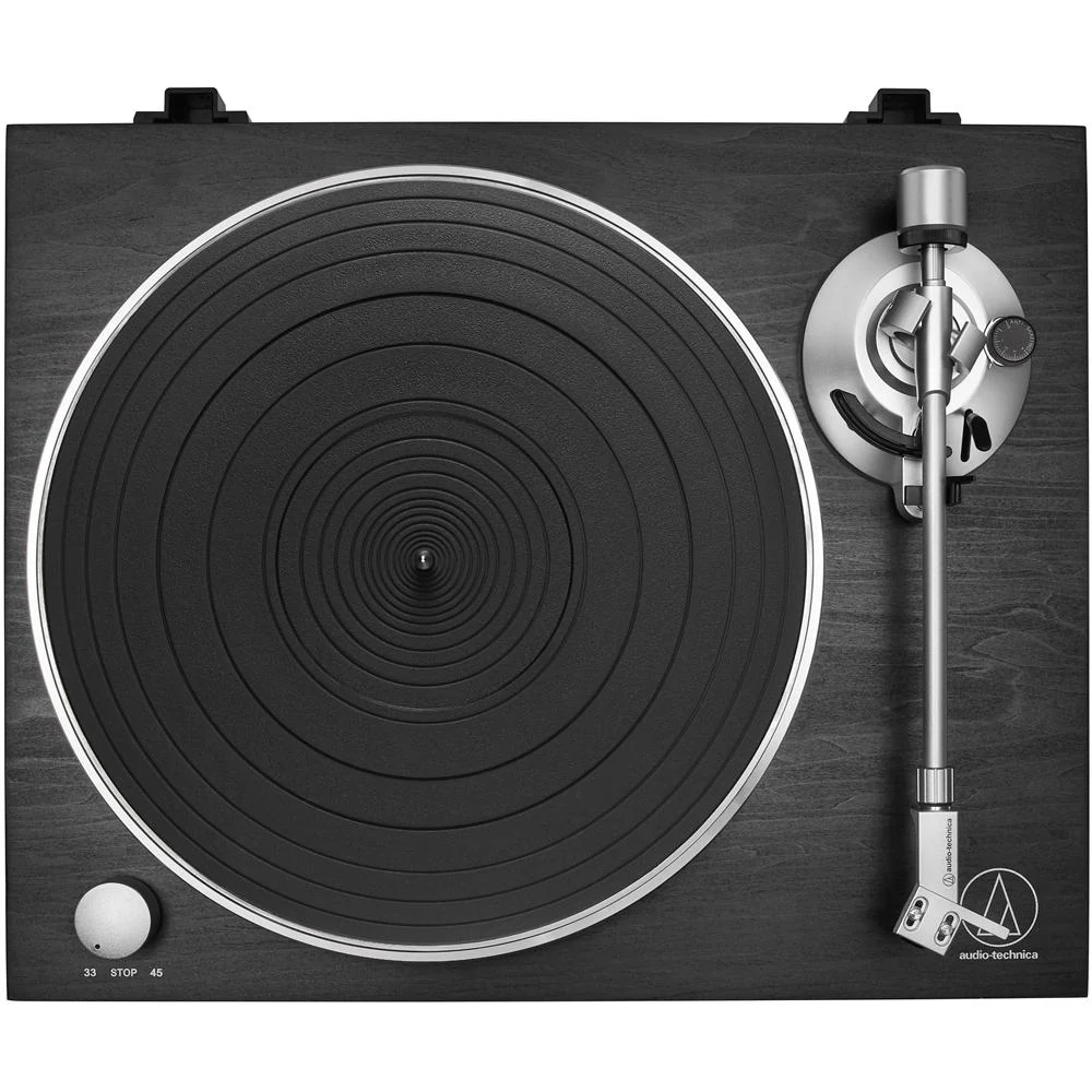 Audio-Technica AT-LPW30BKR Fully Manual Belt-Drive Turntable w/ 2 Year Warranty Bundle - Image 4