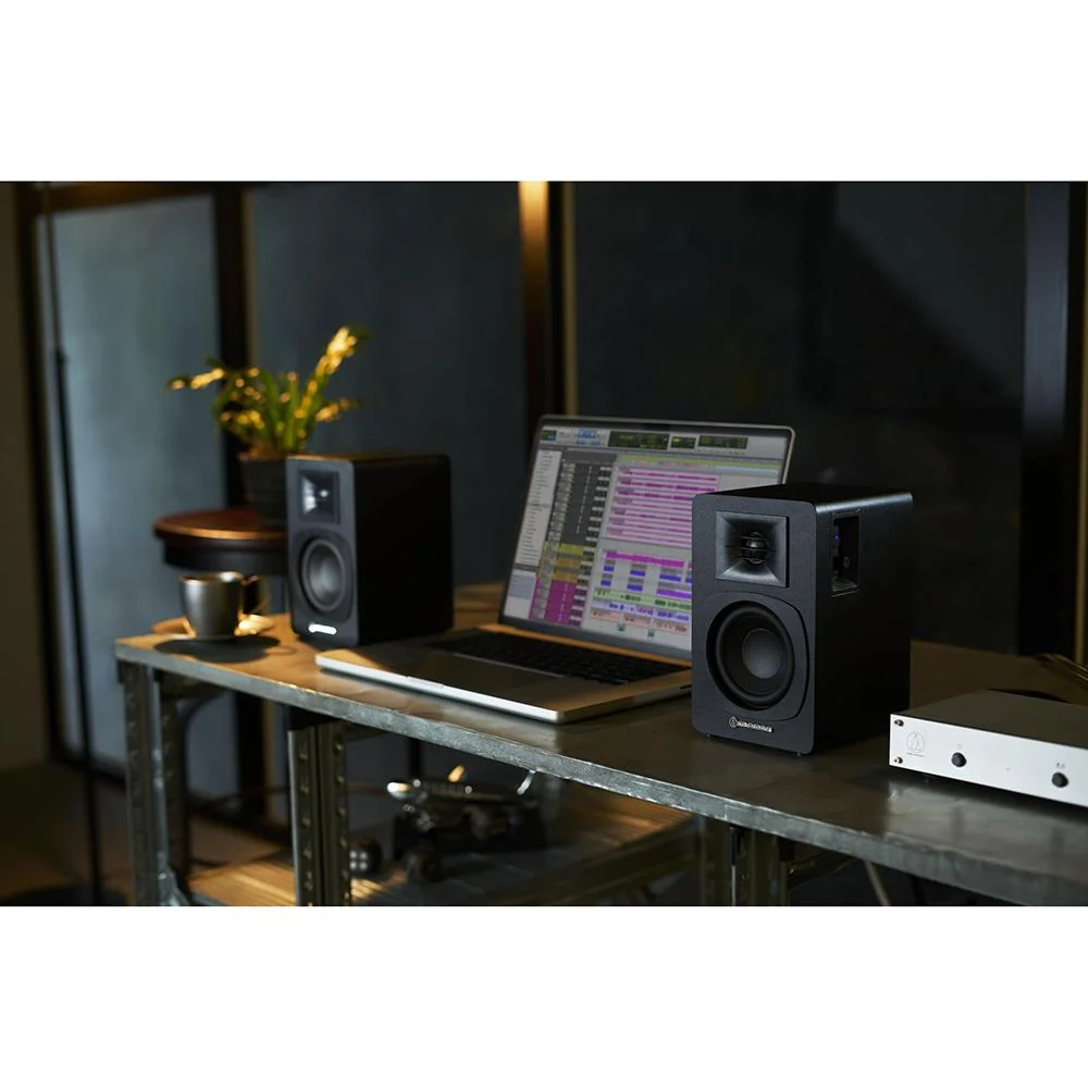Audio-Technica AT-SP3X Bookshelf Speakers, Black - Image 9