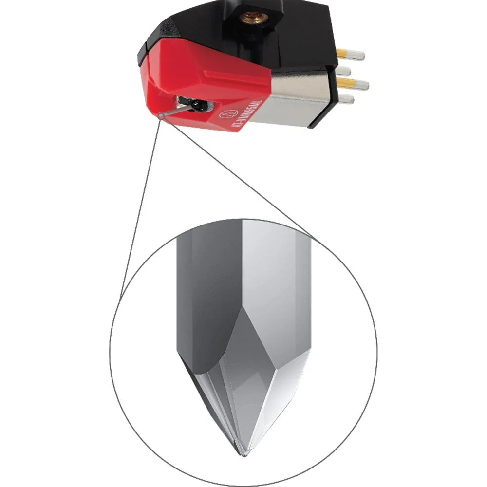 Audio-Technica AT-VM95ML Dual Moving Magnet Turntable Phono Cartridge, Red - Image 4