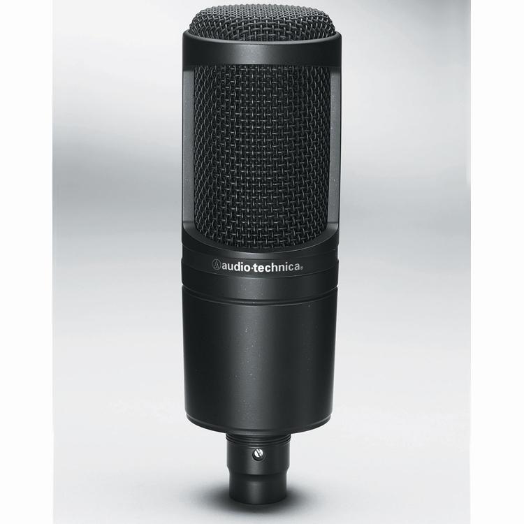 Audio-Technica AT2020 Side Address Cardioid Condenser Studio XLR Microphone, Black - Image 2