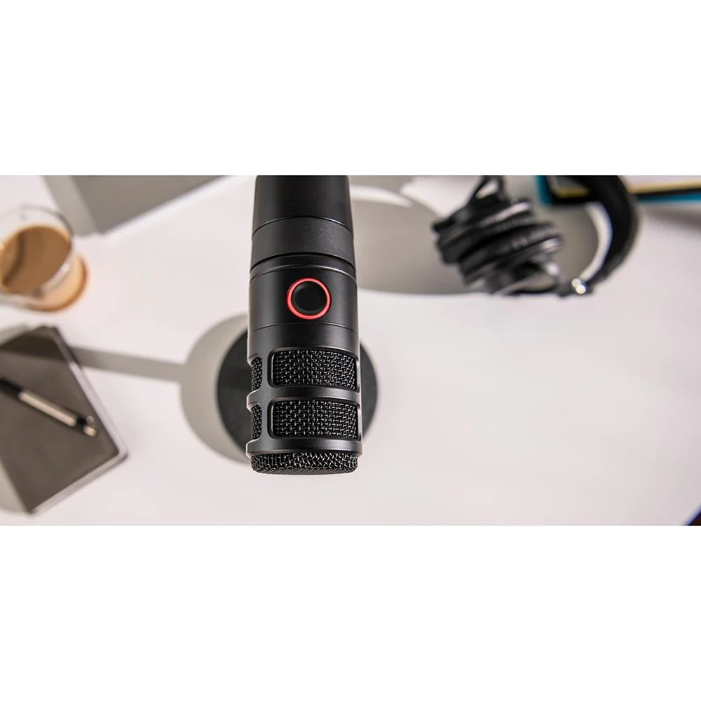 Audio-Technica AT2040USB Hypercardioid Dynamic Podcast USB Microphone, Black - Image 6