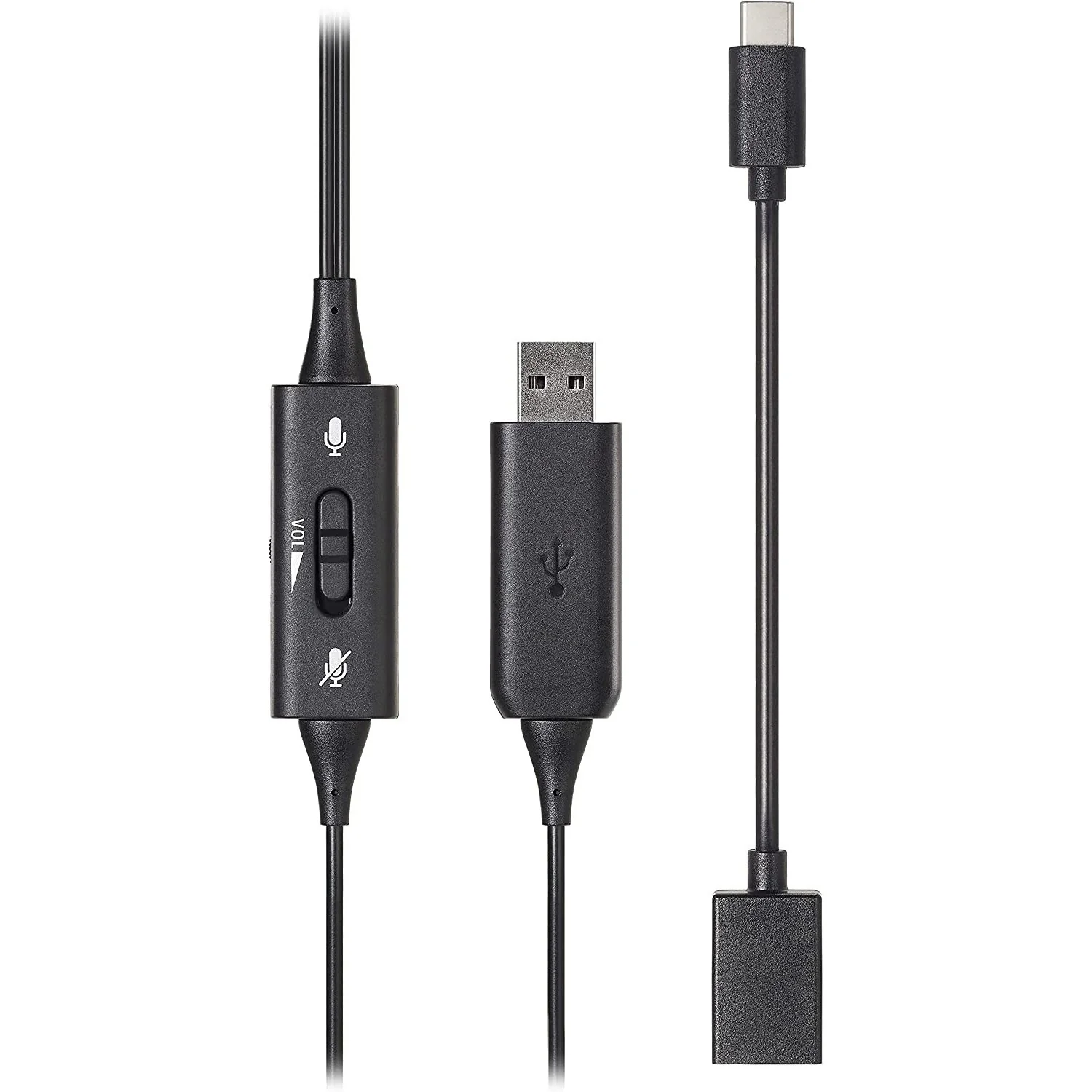 Audio-Technica ATH-102USB Dual-Ear USB Computer Headset, Black - Image 3