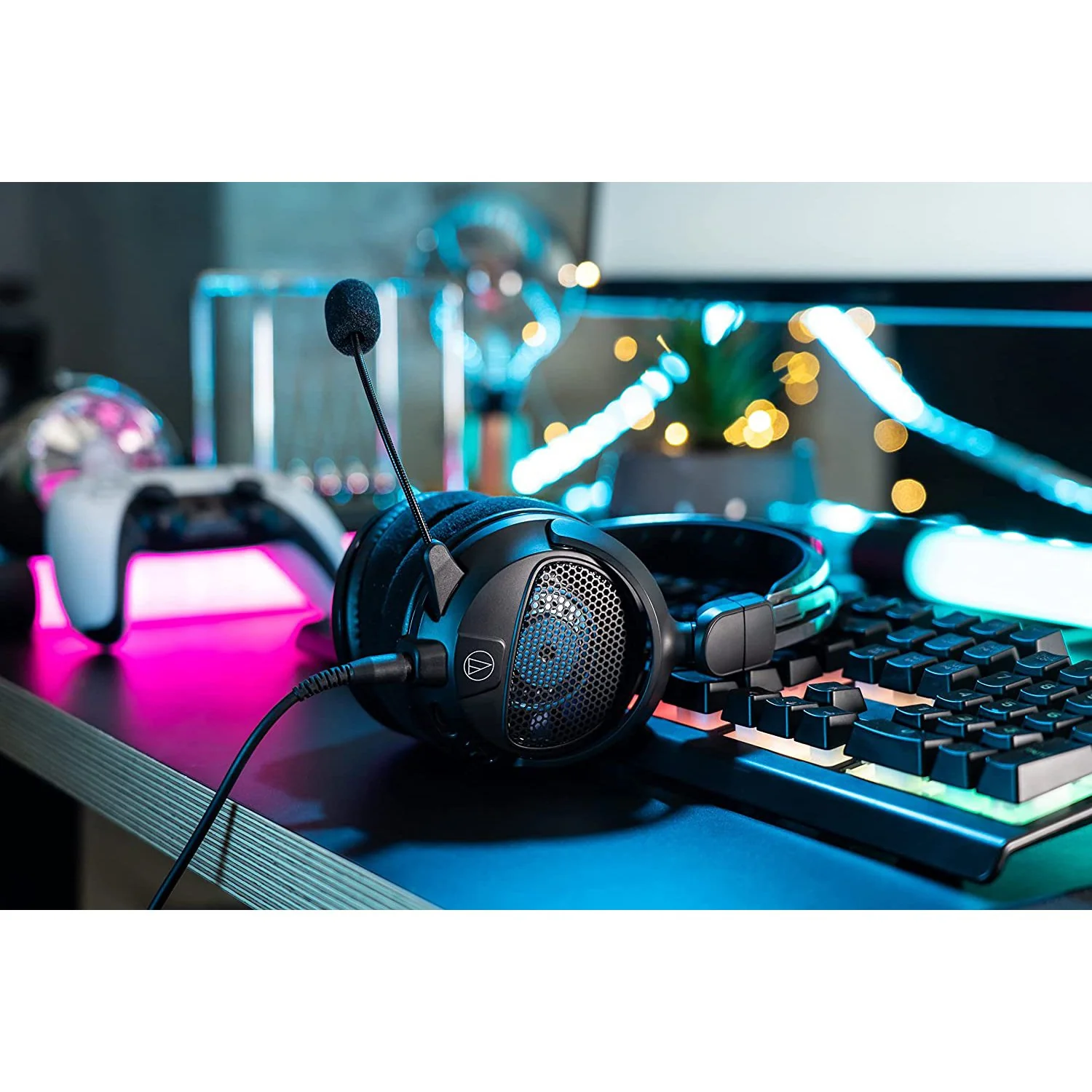 Audio-Technica ATH-GDL3 High-Fidelity Open-Back Wired Gaming Headset, Black - Image 9