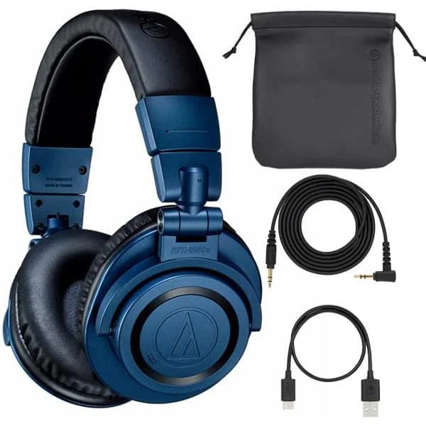 Audio-Technica ATH-M50xBT2DS M50X Wireless Over-Ear Bluetooth Headphones, Deep Sea - Image 2