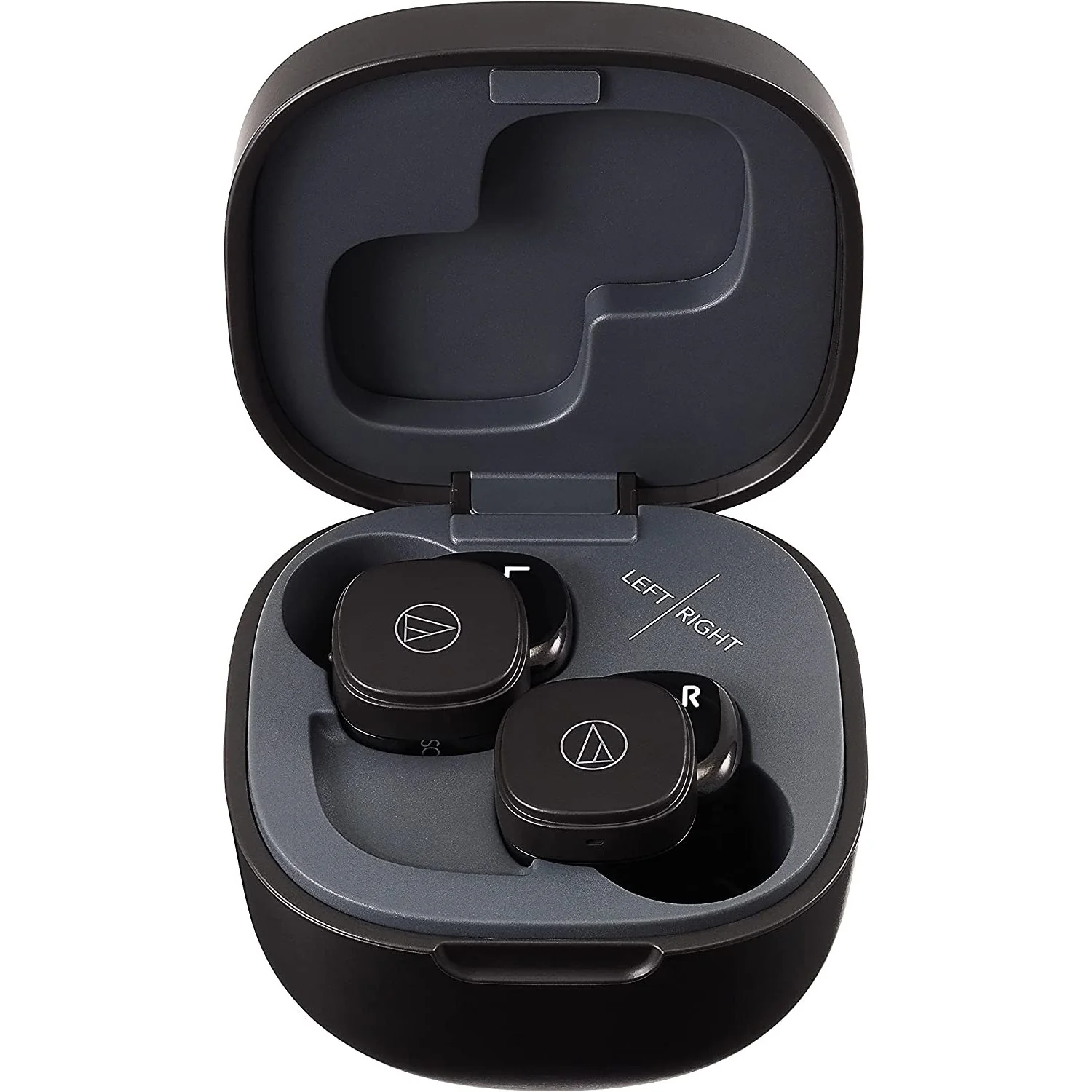 Audio-Technica ATH-SQ1TW Wireless Earbuds with Charging Case, Black - Image 4