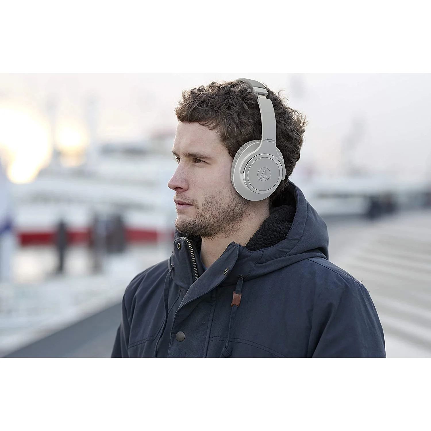 Audio-Technica ATH-SR30BT Wireless Over-Ear Headphones, Gray - Image 5