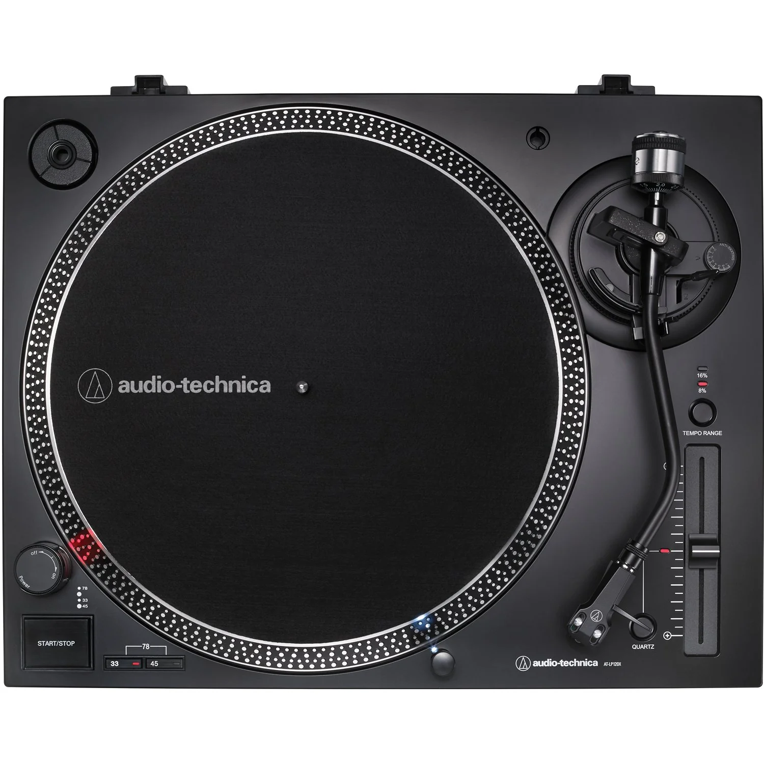 Audio-Technica Direct-Drive Turntable (Analog & USB) (Black) w/ Accessories Bundle - Image 3