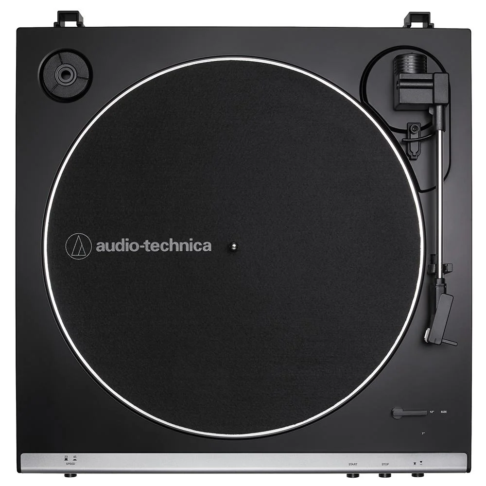 Audio-Technica Fully Automatic Belt-Drive Turntable Gunmetal with Speaker Bundle - Image 4