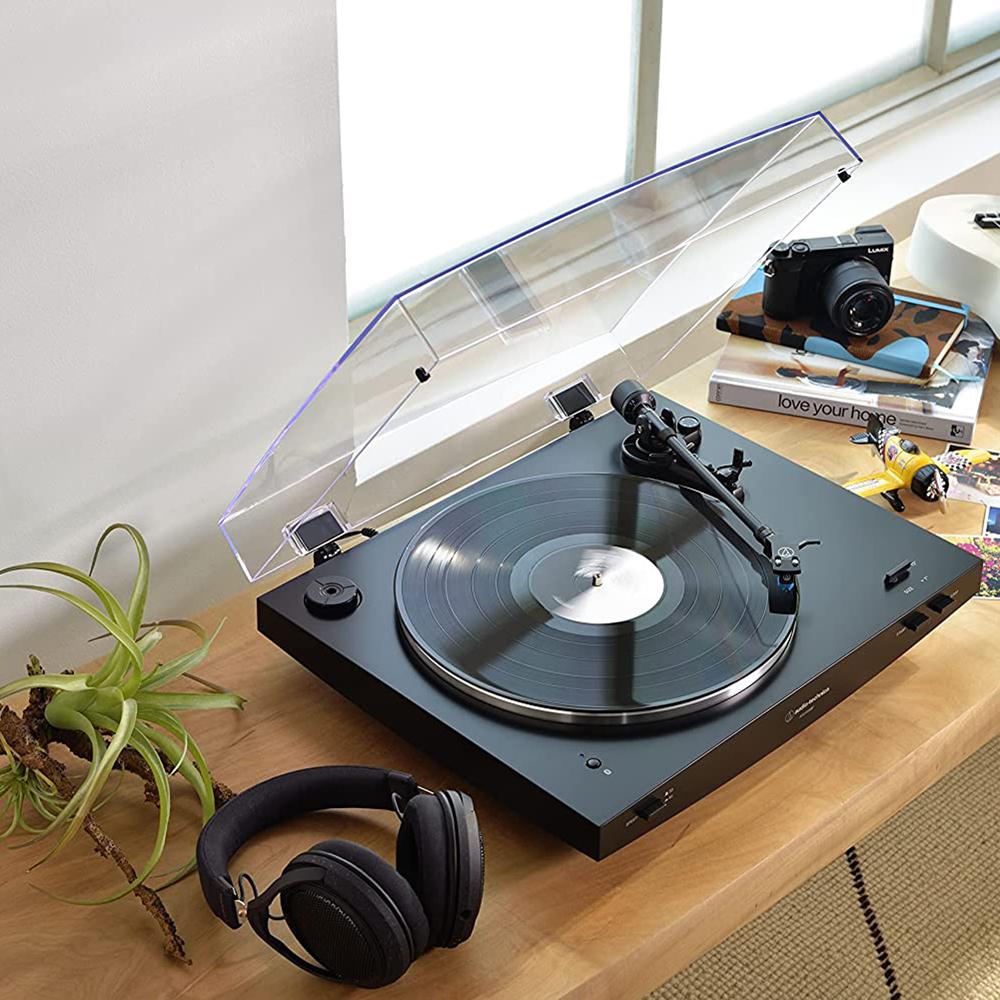 Audio-Technica Fully Automatic Wireless Belt-drive Turntable, Black w/ Accessories Bundle - Image 7