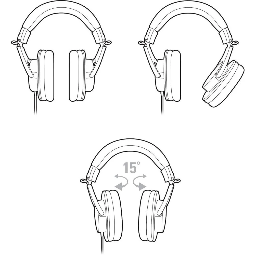 Audio-Technica Professional Monitor Headphones (ATH-M20X) - Image 6