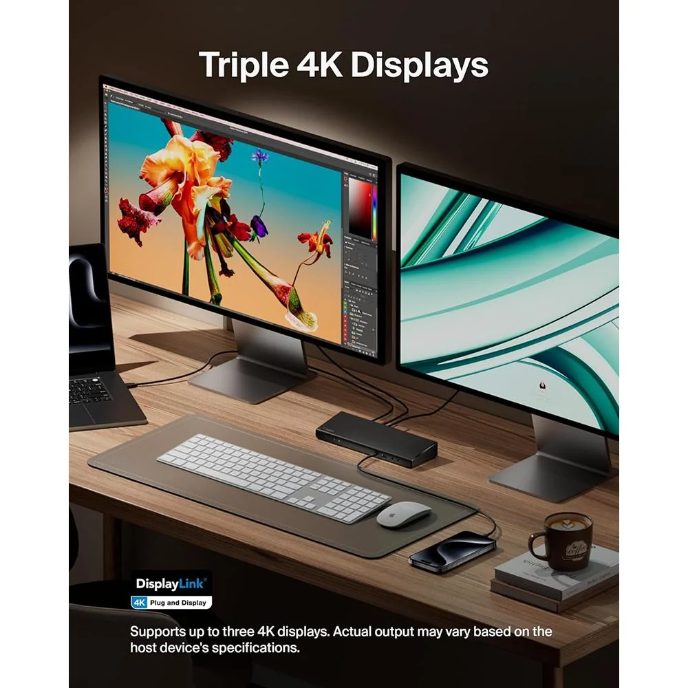 Belkin Universal USB-C Triple Display Docking Station - INC007ttBK - Image 8