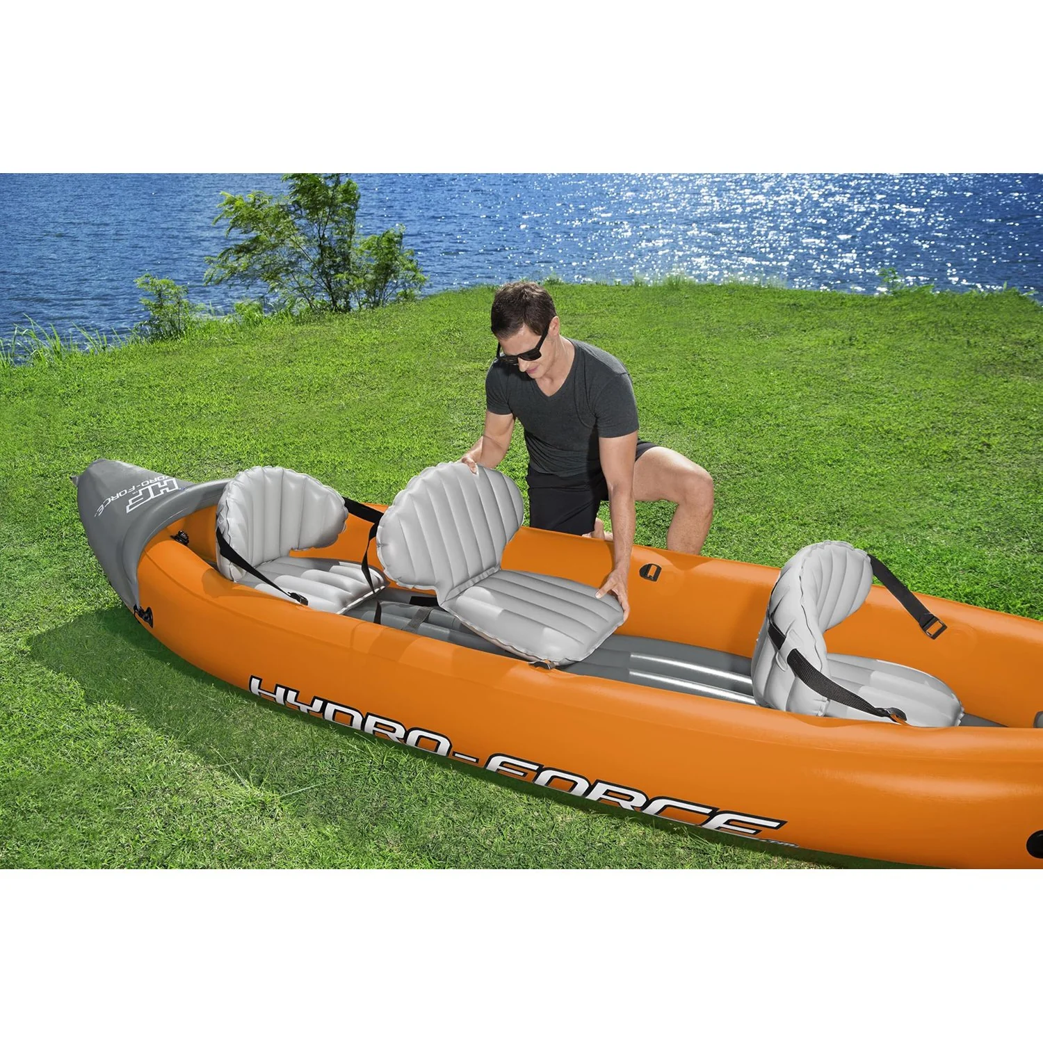 Bestway Hydro-Force 9'2" x 34" Ventura Elite X1 Inflatable Kayak Set - Image 5