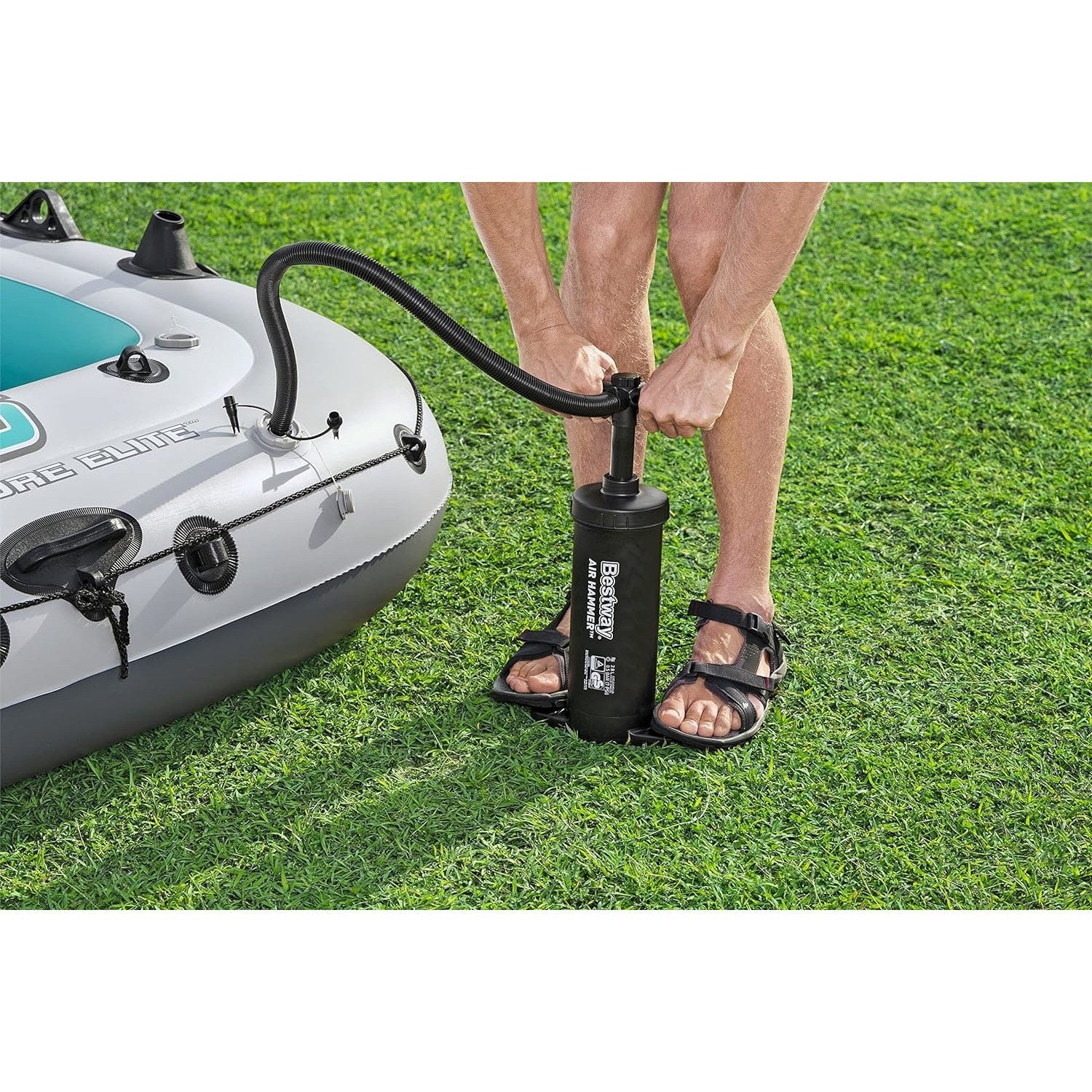 Bestway Hydro-Force Adventure Elite X5 Inflatable Raft Set 11'11 Great for Ponds & Lakes - Image 5