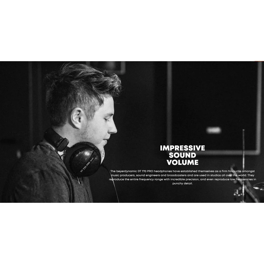 BeyerDynamic DT 770 PRO 250 Ohms Studio Headphones Open Box with 1 Year Warranty - Image 10