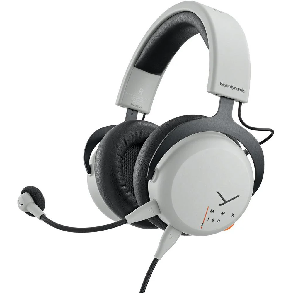 BeyerDynamic MMX 150 Closed Back USB Gaming Headset, Grey w/ Accessory Bundle - Image 2