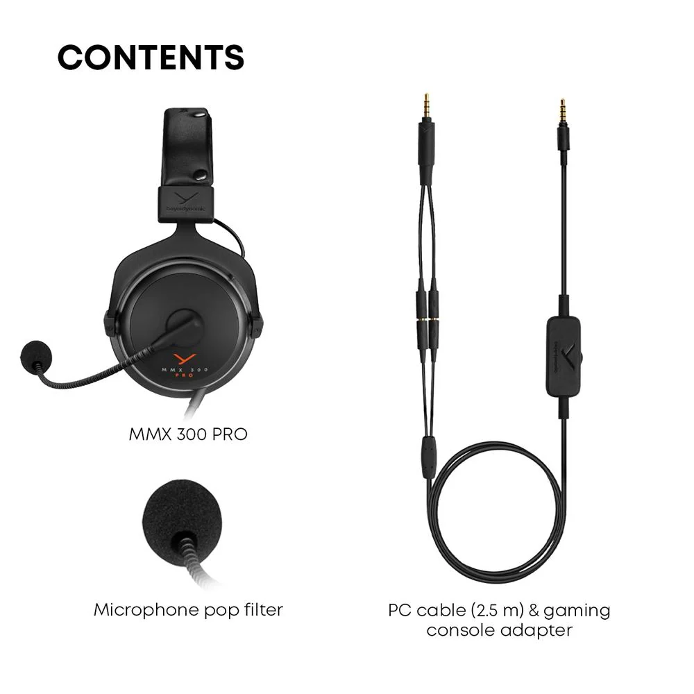 BeyerDynamic MMX 300 PRO Closed Back Gaming Headset w/ Headphone Stand Bundle - Image 13