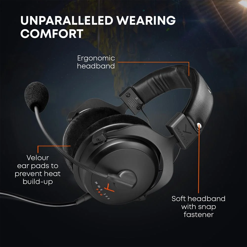 BeyerDynamic MMX 300 PRO Closed Back Gaming Headset w/ Headphone Stand Bundle - Image 11