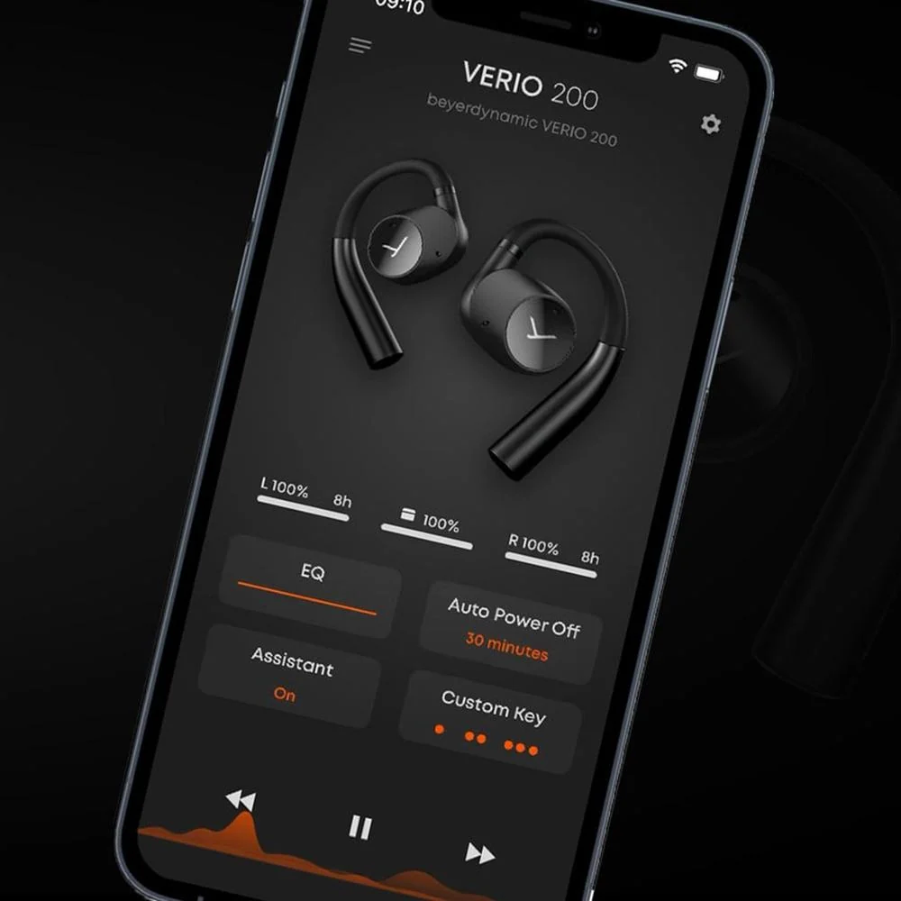 BeyerDynamic Verio 200 Open Ear True Wireless Earphones with Charging Case; Black - Open Box - Image 8