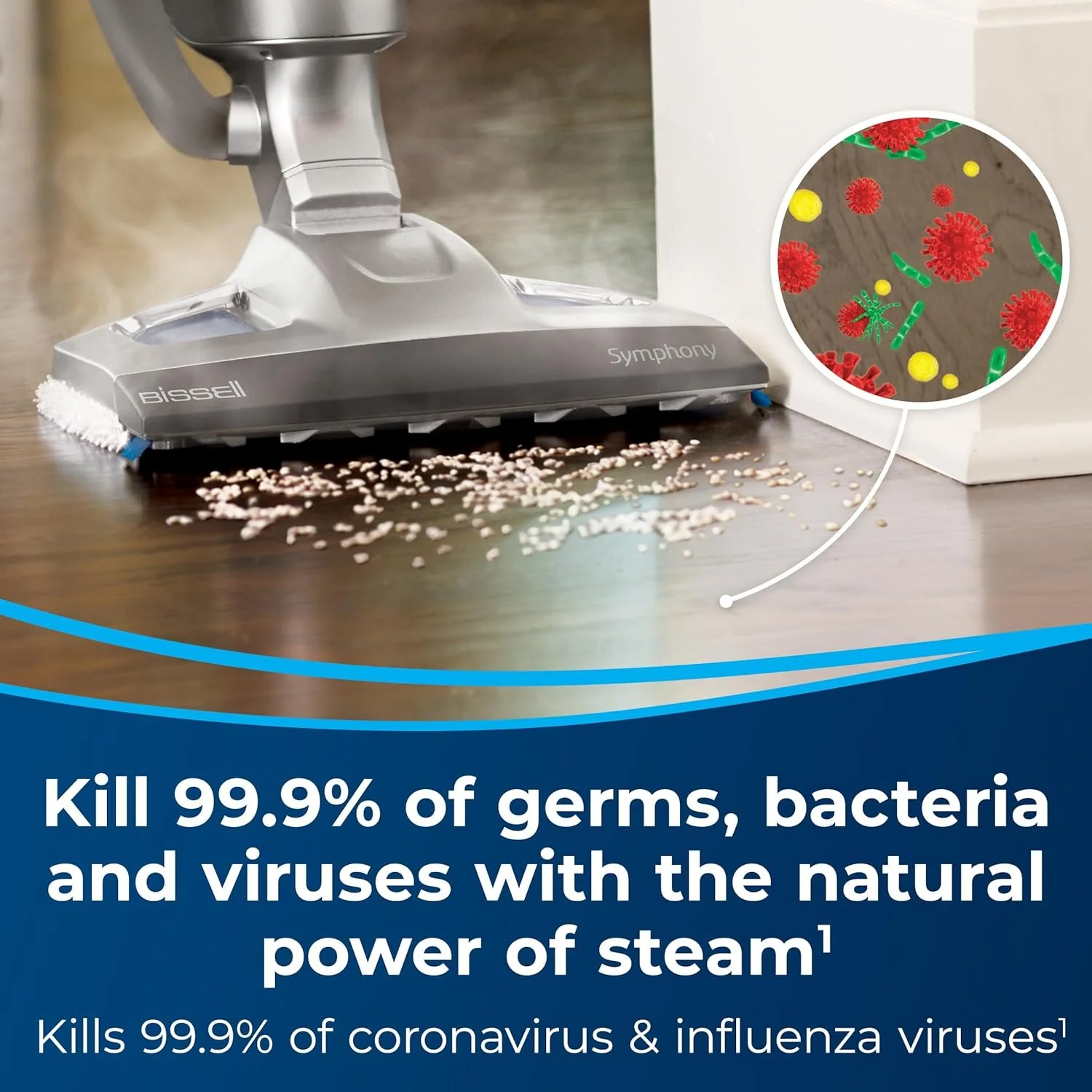 Bissell Symphony All-In-One Vacuum and Steam Mop, 1132A - Image 3