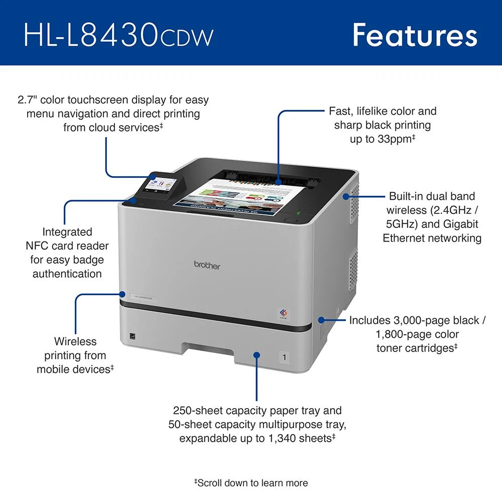 Brother Business Color Laser Printer with Wireless Networking + Print Like A Pro Bundle - Image 4