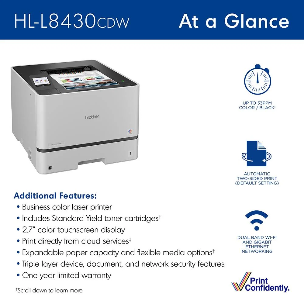 Brother Business Color Laser Printer with Wireless Networking + Print Like A Pro Bundle - Image 5