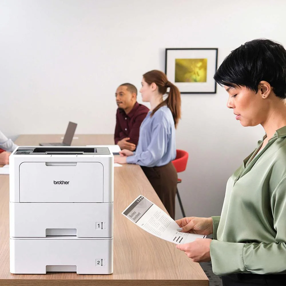 Brother Business Monochrome Laser Printer White + Brother Toner Cartridge Black - Image 11