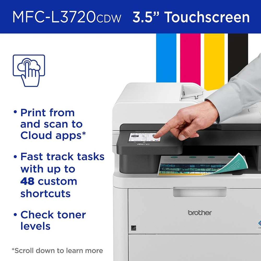 Brother Digital Color All-in-One Printer Duplex, Mobile w/ Print Like A Pro Bundle - Image 7
