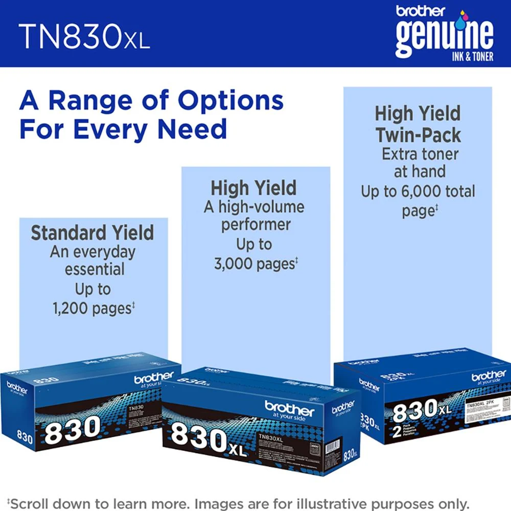 Brother Genuine High Yield Black Printer Toner Cartridge+Deco Gear Print Guide - Image 8