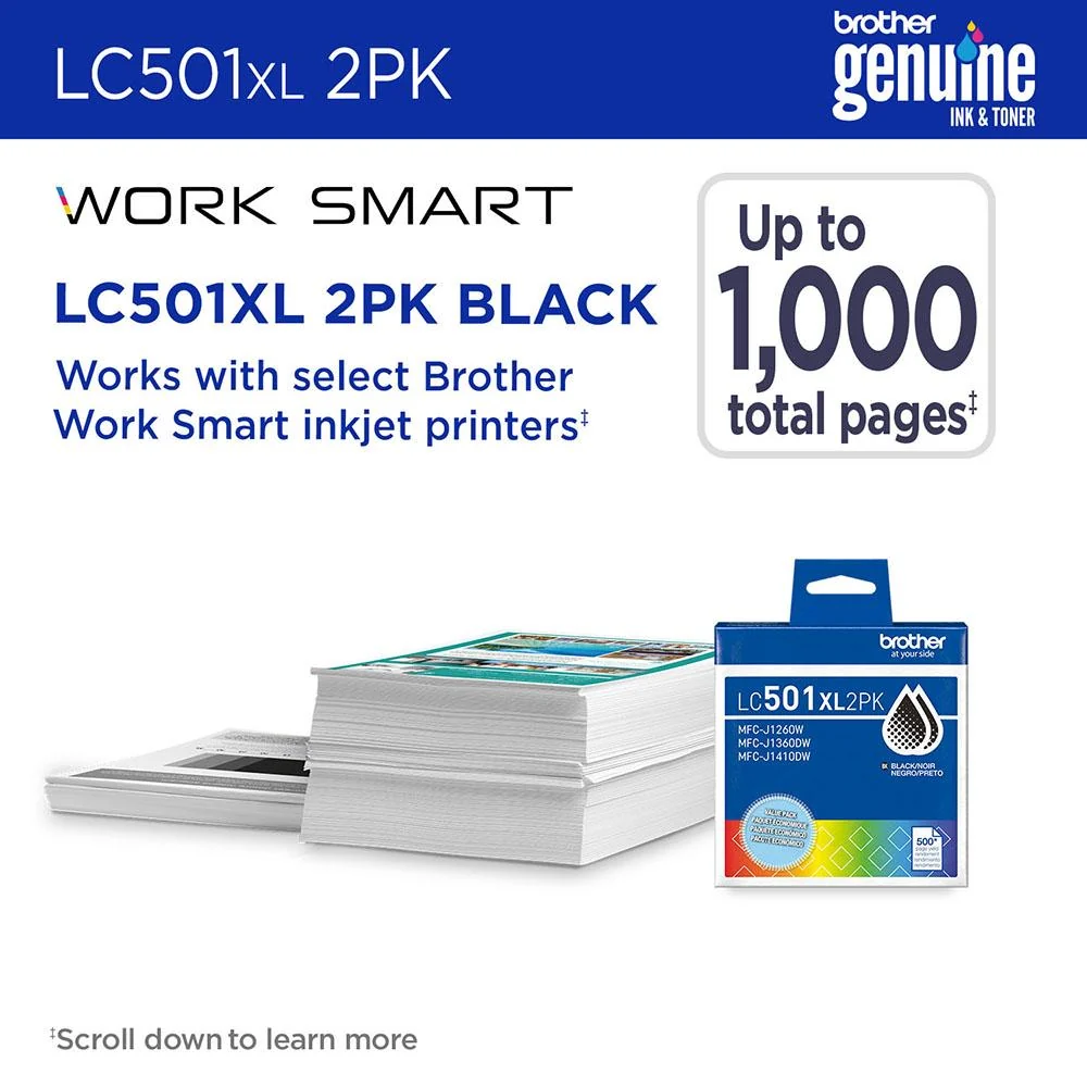 Brother Genuine High Yield Ink Cartridges 5 Pack of Black/Cyan/Magenta/Yellow - Image 3