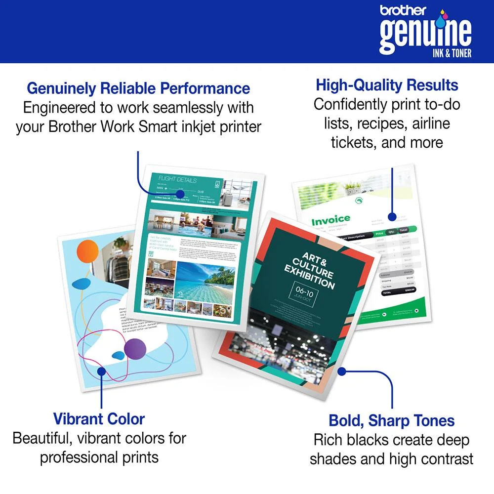 Brother Genuine High Yield Ink Cartridges 5 Pack of Black/Cyan/Magenta/Yellow - Image 4