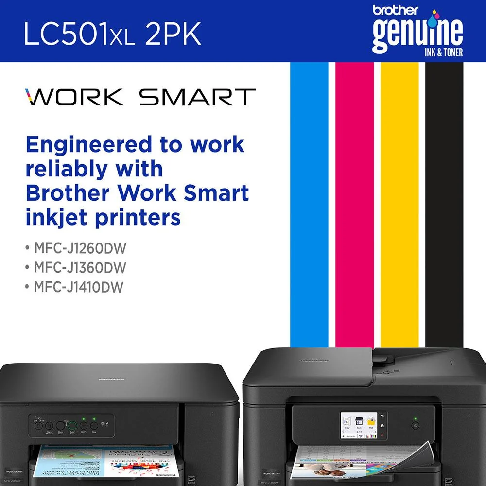 Brother Genuine High Yield Ink Cartridges 5 Pack of Black/Cyan/Magenta/Yellow - Image 6
