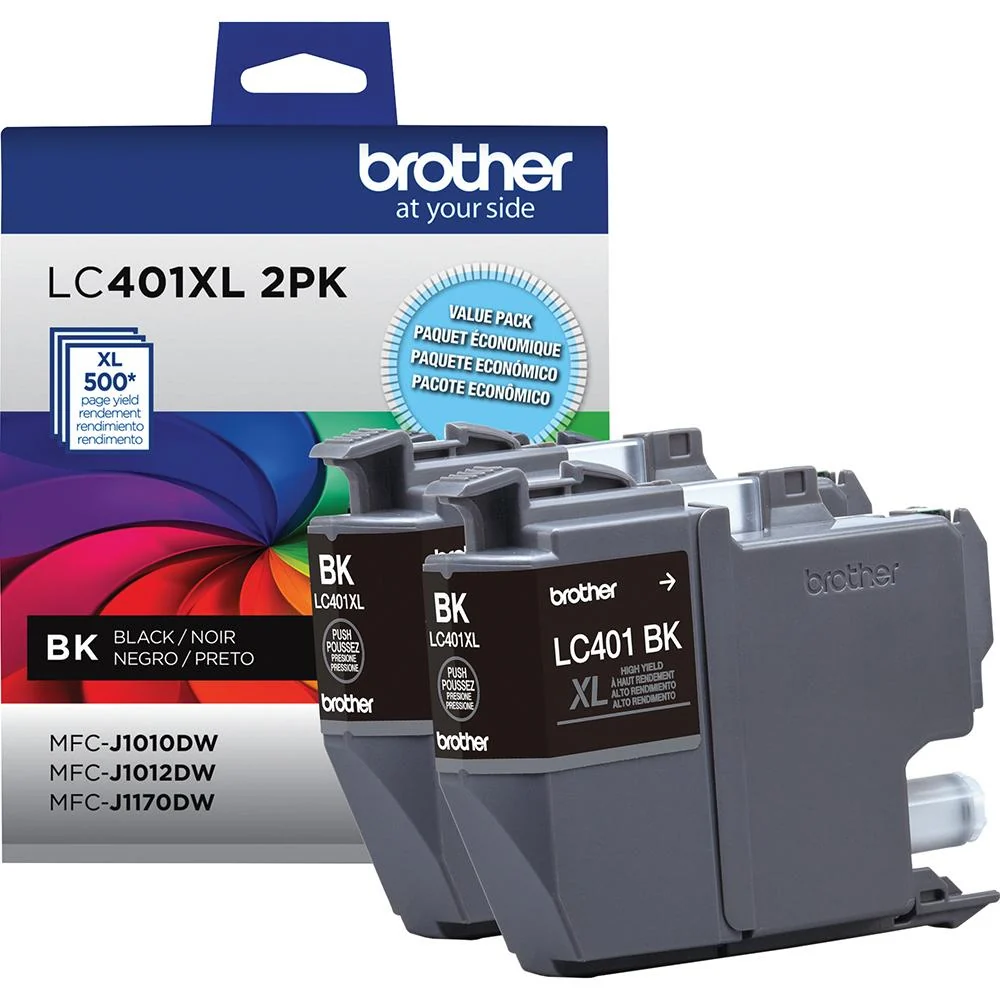 Brother Genuine LC401XL 5-Pack Ink Cartridges + Deco Essentials Printer eBook - Image 2