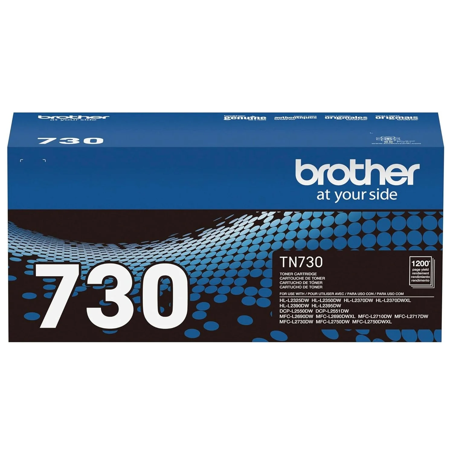 Brother Genuine Standard Yield Toner Cartridge, Black (TN730) - Image 2