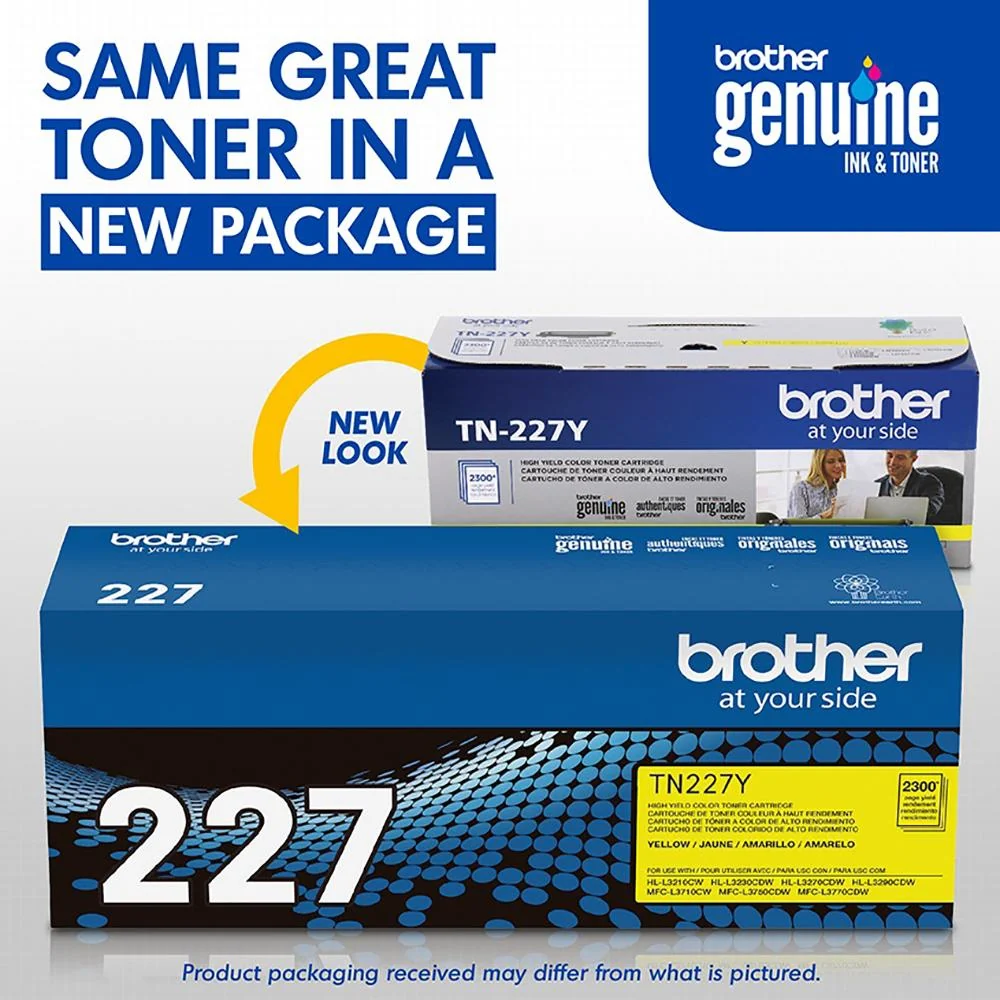 Brother Genuine TN227Y High Yield Yellow Toner Cartridge - Image 7