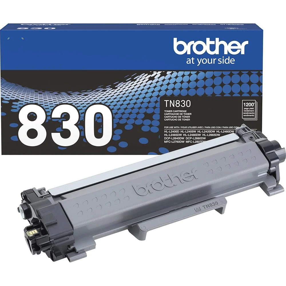 Brother Genuine TN830 Standard Yield Black Toner Cartridge - Image 2